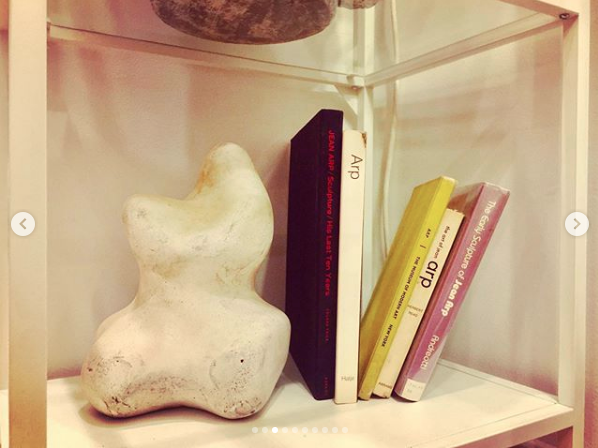 Mid 20th Century abstract sculpture in the style of Jean Hans Arp Concretion